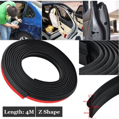 4m Sealing Strip Brand New Z-Shaped EPDM rubber Car Door Window Trim Edge Moulding Weatherstrip Sealing Strip Tape for most cars