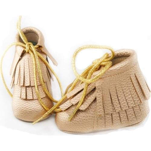 Newborn baby shoes girls princess First Walkers red Sole infant baby Moccasins leather pu fringe boots chaussure