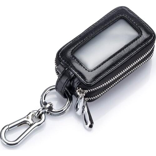 Qigh quality 100% Cowhide keychain for car keys 2 layer Mens keychain key holder Women Keychain Covers Mini home key case