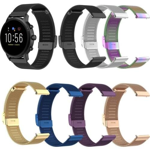 Milanese Watchband for Fossil gen5 Quick Release Band Mesh Stainless Steel Strap Wristband