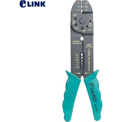 ProSkit 8PK-033 4IN1 Stripping Pliers wire crimper tool decrustation cable stripper multiple function Heavy duty hand tool free