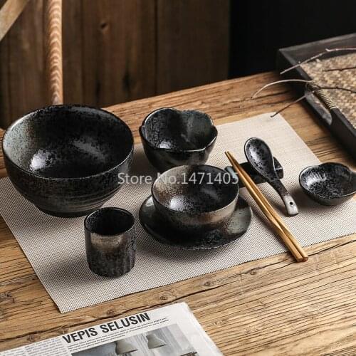 Japanese-style Table and Chopsticks Single Set of Exquisite Hot Pot Dishes Set Hotel Set Table Four-piece Commercial Tableware