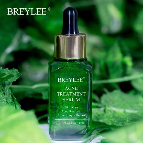 BREYLEE Acne Treatment Serum 40ml Face Facial Essence Anti Acne Scar Removal Cream Skin Care Whitening Pimple Remover For Acne