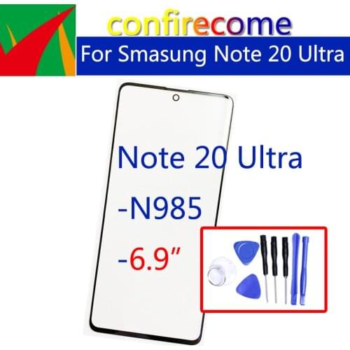 Outer Screen For Samsung Galaxy Note 20 Ultra N985 N985F Front Touch Panel LCD Display Outer Glass Cover Lens Replacement