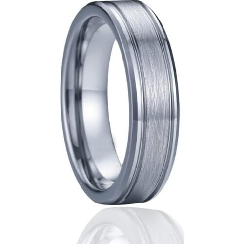 Jewelry men rings Tungsten Carbide Wedding Bands silver color love alliance unique gents finger promise rings for male man