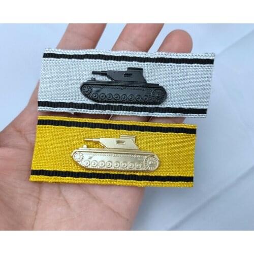 2PCS WWII GERMAN TANK DESTRUCTION BADGE SLEEVE AWARD-2ND CLASS, High Quality