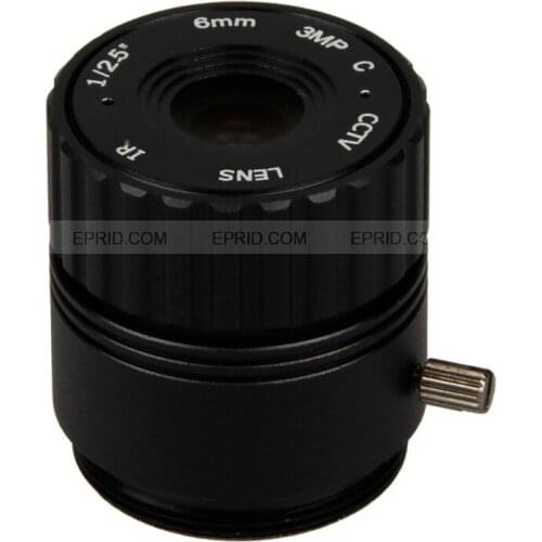 1/2.5" 6mm 3MP CCTV HD Box Camera F2.0 CS Mount IR Fixed Lens