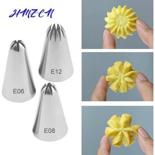 Large Cookies Icing Piping Nozzles Russian Nozzles Pastry Tips Cake Decorating Tools Tips Cream Fondant Pastry Nozzles
