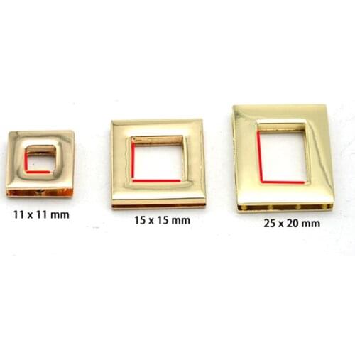 3/8 Inch Gold Rectangle Alloying Grommet