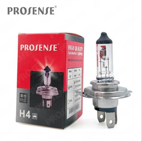4 Pieces ProSense / LEZEN / RIKE / ZPAI Car Halogen Bulb H4 P43t 12V 100/90W Original Light