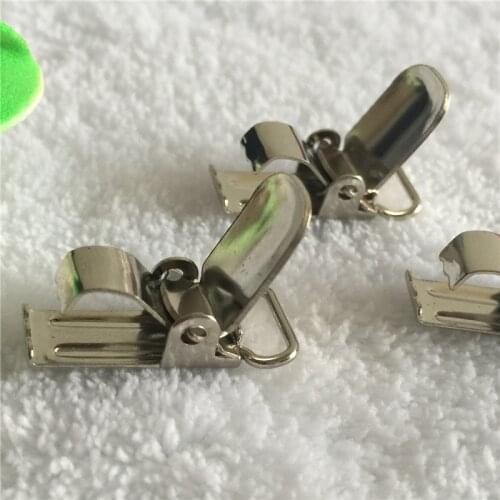 5pcs 1.0CM Lead Free Metal Pacifier Paci Suspensorio Suspender Clips Holders Clip Holder Cloth Accessories