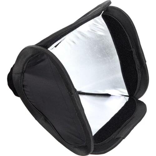 9inch/23cm Mini Portable softbox diffuser for flash speedlite speedlight 23x23cm