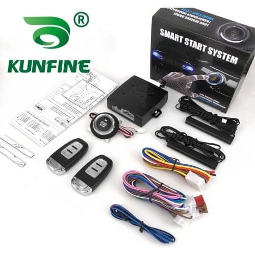 KUNFINE Car Alarm keyless entry start Systems Remote Central Door Lock Keyless System Auto Car SUV Anti-theft Tunning parts PKE