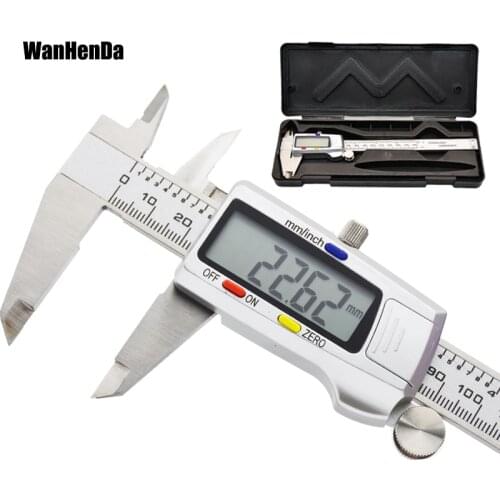 Digital Vernier Caliper 6 Inch 150mm Stainless Steel Electronic Caliper Micrometer Depth Gauge Micrometer Measuring tool CALIPER