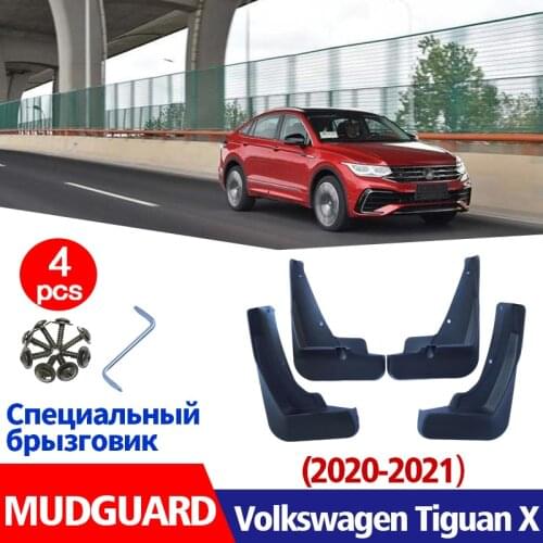 FOR Volkswagen Tiguan x Mudguards Fender Mud Flap Guard Splash Fenders Car Accessories Auto Styline Front Rear 4pcs