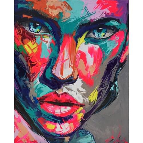Artistic Painted Face DIY Digital Painting Characters Art Atlas Coloring Decoration Canvas Wall Crafts Unique Gift