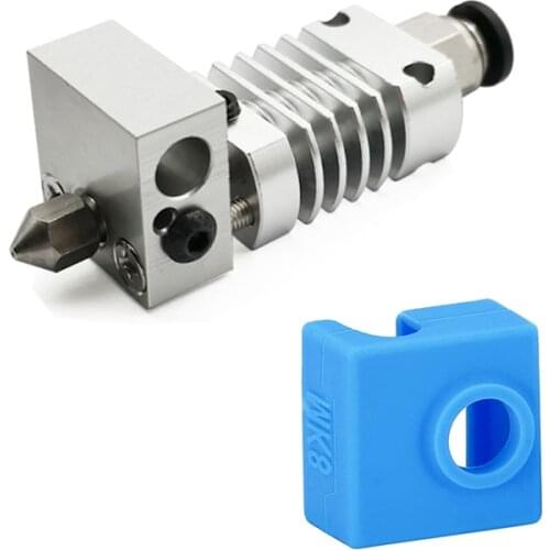 3D Printer Parts All Metal Hotend Extruder Kit With Silicon Case For CR10 Ender 3/3S Printers Part 1.75Filament/0.4MM Nozzle