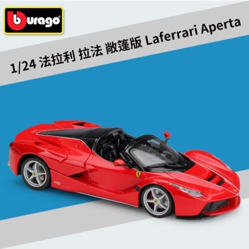 Bburago 1:24 FERRARILaferrari Aperta Alloy Model Car Static Metal Model Vehicles For Collectibles Gift