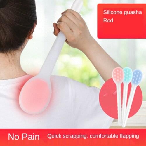 Guasha Soft Liner Silicone Pat Board Lengthen Health Pat Stick Massage Beat Hammer Beat Shoulder and Neck Beat Back Palm Beat