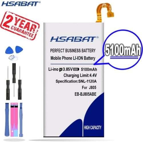 New Arrival [ HSABAT ] 5100mAh EB-BJ805ABE Battery for Samsung Galaxy A6 Plus A6+ SM-A605F A605G A6050 A605K A605FN A605GN