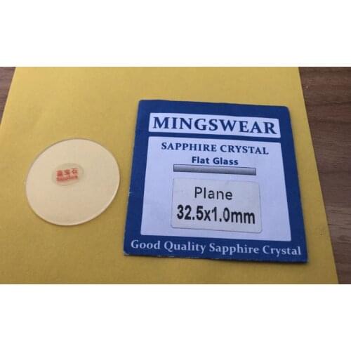 1pc 1.2mm Thick 30~39.5mm Flat Sapphire Watch Glass Crystal