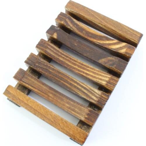 Natural Wood Soap Dish Portable Shower Soap Holder Non-slip Soap Box Rack Case Tray Holder Shower Plate Bathroom Tools