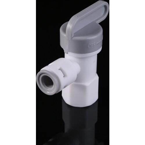 Tank Angle Ball Valve 1/4'' Tube For RO Reverse Osmosis Filter System Purifier