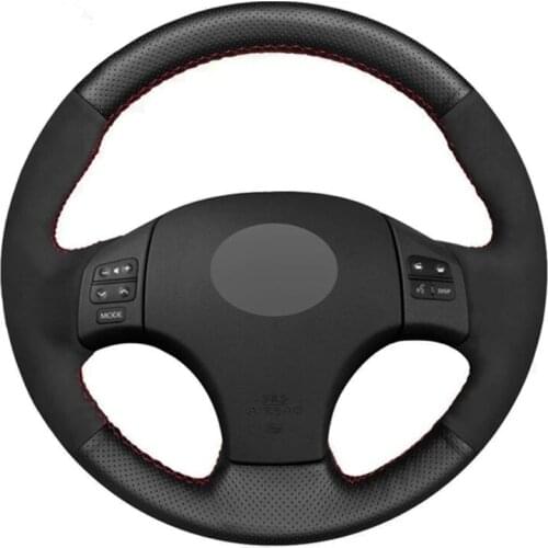 DIY Car Steering Wheel Cover Black Genuine Leather Suede For Lexus IS IS250 IS250C IS300 IS300C IS350 IS350C F SPORT 2005-2011