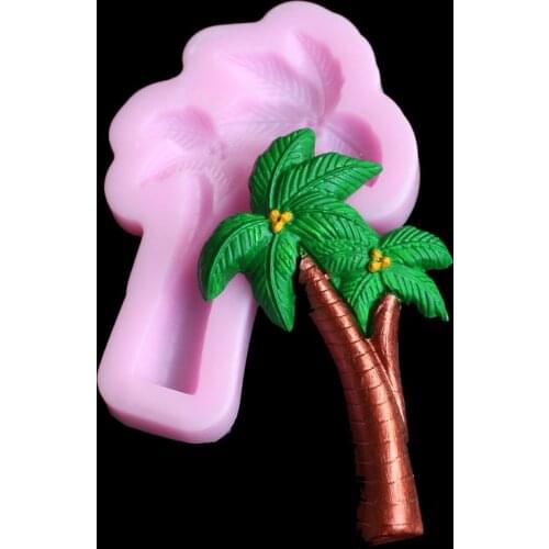 Coconut tree silicone mold DIY fondant, clay, gypsum, resin, candle, soap crafts, decorative silicone mold