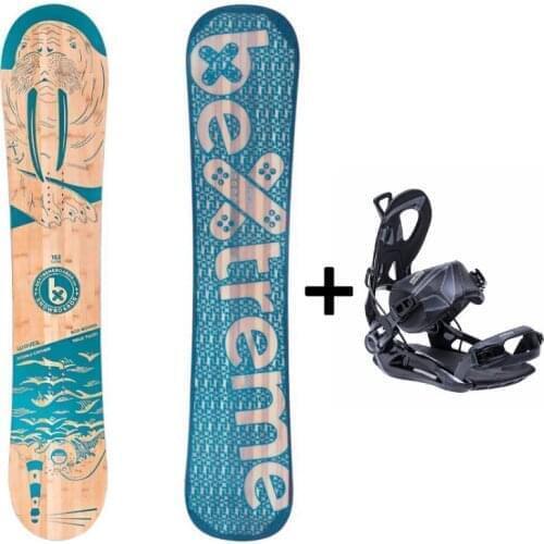 Snowboard BeXtreme Waves 2021 measure 152cm with SP Private fixations. Snow freestyle and freeride for men and women