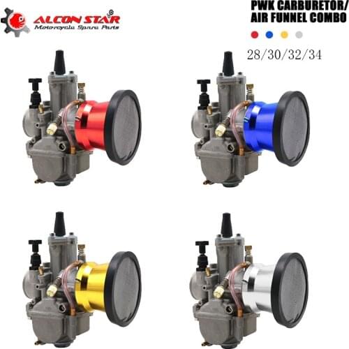 Alconstar Universal PWK 21 24 26 28 30mm Carburetor Racing carb For 2T4T Motorcycle ATV Quad Go Kart Dirt Bike scooter Motocross