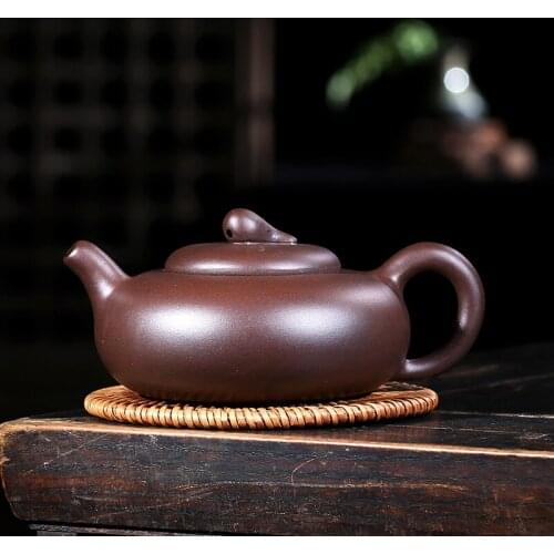 High Quality 280ml Purple Clay teapot Arts,Handmade Collection Yixing Zisha Kongfu Boccaro Pottery Filter Infuser,special gifts
