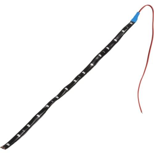 1 30cm 15 LED Flexible Car Auto Strip Neon Light Lamp blue