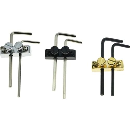 1set Guitar Headstock Mounted Allen Key Wrench Holder Tools For Floyd Rose Tremolo Guitar Bass With Mounting Screws Repair Part