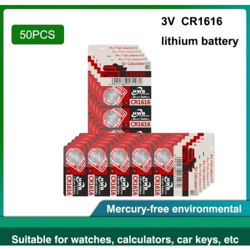 100% Original For maxell CR1616 cr 1616 ECR1616 GPCR1616 Button 50Pcs/Lot Cell Battery For Watch Car Remote Key