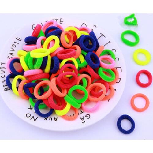 100pcs/lot Girls Hair Bands Elastic Rubber Band Kids Hair Rope Ponytail Holder Accessories For Women New Arrivals