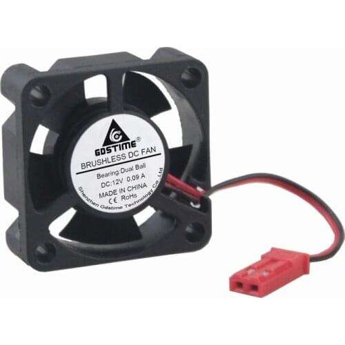 100 pcs LOT Gdstime Ball Bearing Cooler Fan DC 12V 30mm 30x10mm 3010 Model Airplane Motor Cooler Mini 3cm Brushless Cooling Fan