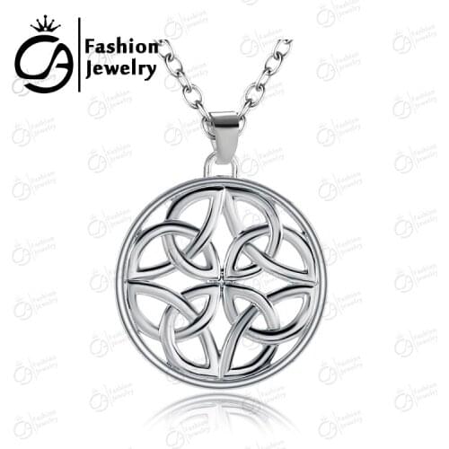 2016 Fashion Knot Silver Pendant Necklace Nice Gift for Women Girls #LN960