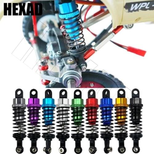 4Pcs Oil Filled Type Metal Shock Absorber With Shock Tower For WPL C14 C24 MN D90 D91 MN99 99s RC Car Adjustable Upgrade Parts