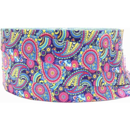 5 Yards 5/8" Colorful Paisley Printed foe elastic bands Sewing Lace trim Apparel Accessories decoration
