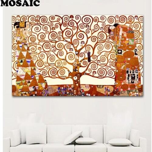 5d Rhinestone painting crystal DIY Diamond painting Austria Gustav Klimt Tree of Life 3D cross stitch diamond pattern home decor