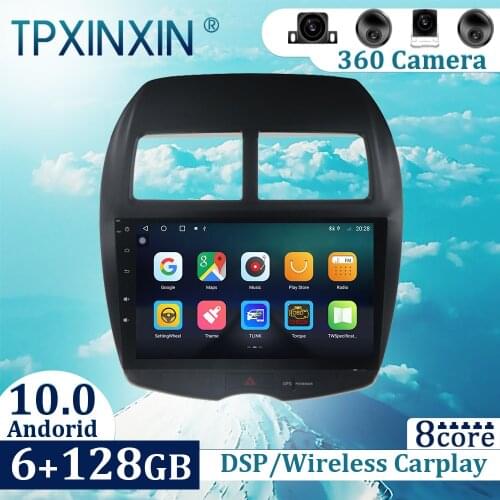 6+128GB For Mitsubishi ASX 2010-2018 Android 10 Carplay Radio Player Car GPS Navigation Head Unit Car Radio with Screen