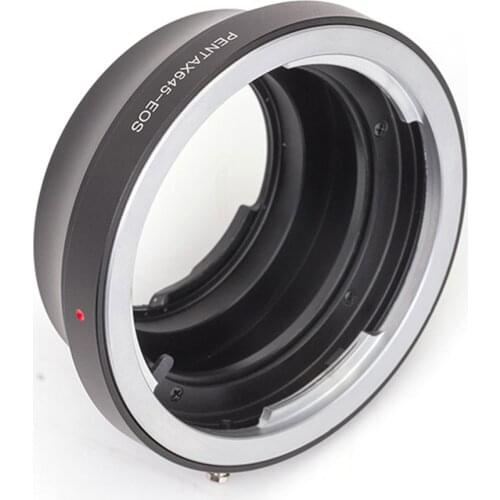 Pixco GE-1 AF Confirm Lens Mount Adapter Sui For Pentax 645 Lens to Canon EOS Camera