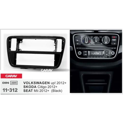 CARAV 11-312 Top Quality Radio Fascia for SEAT Mii / SKODA Citigo/VOLKSWAGEN up! Stereo Fascia Dash CD Trim Installation Kit