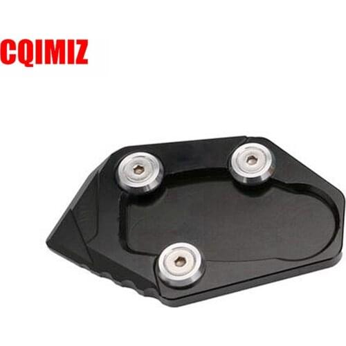 CNC Motorcycle Kickstand Side Stand Extension Enlarger Pad Plate Foot Support Baseplate For Yamaha YZF R3 R25 2014 2015 2016