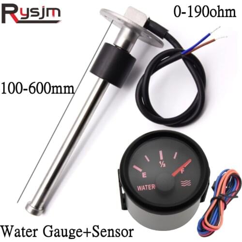 100/125/150/175/200/225/300/425/500/600mm Water Level Sensor +Water Level Gauge 0-190ohm fit car truck boat marine accessories