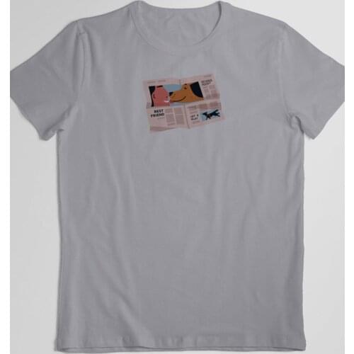 Unisex Short Sleeve Tshirt Casual T shirt Cotton Dog Poop Fabric Women Spring Summer Fashion Top Tees for Woman Female and daily