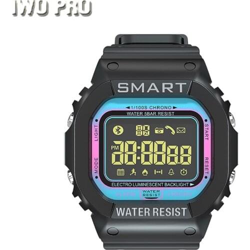 IWO PRO Smartwatch EX16T Bracelet Sports Pedometer Call Reminder Remote Control Camera Deep Waterproof Long Standby Smart Watch
