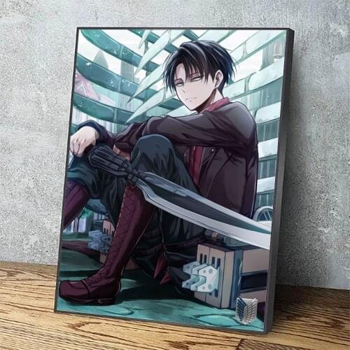 Hd Prints Picture Wall Artwork Modular Attack on Titan Painting Poster Canvas Japan Anime Living Room Home Decoration Framed