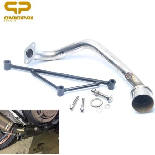 GY6 Exhaust Pipe Link Set Scooter Exhaust Pipe Motorcycle Muffler Bracket Header With Mounting For Yamaha 100CC GY6 125CC 150CC